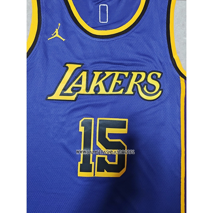 Austin Reaves NO 15 Camiseta Los Angeles Lakers Statement 2022-23 Violeta
